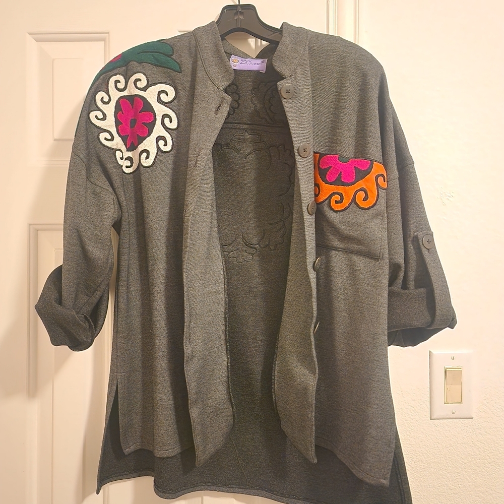 ZD SUZANI Embroidered Jacket From Jordan S/M